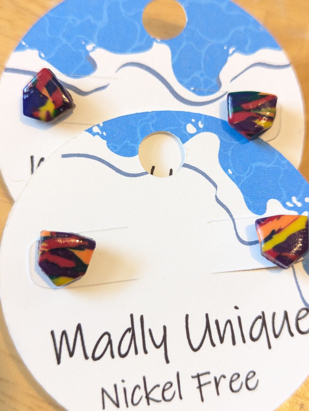 Rainbow Pride Clay Earrings 